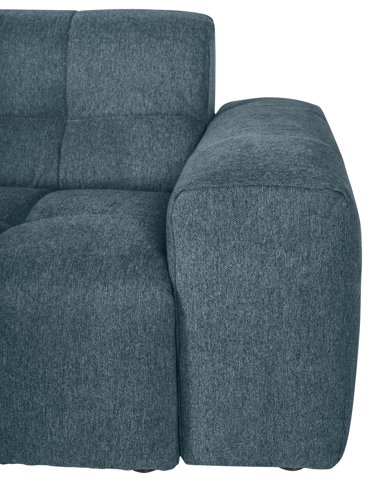 ECKSOFA Petrol Webstoff  - Petrol/Schwarz, KONVENTIONELL, Kunststoff/Textil (295/157cm) - Carryhome