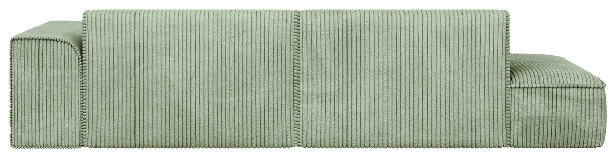 ECKSOFA BILLUND Mintgrün Cord Nierenkissen  - Schwarz/Mintgrün, KONVENTIONELL, Kunststoff/Textil (294/165cm) - Livetastic