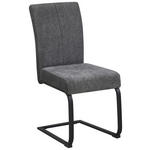 SCHWINGSTUHL   Webstoff, Mikrofaser  - Schwarz/Grau, KONVENTIONELL, Textil/Metall (61/91/43cm) - Carryhome