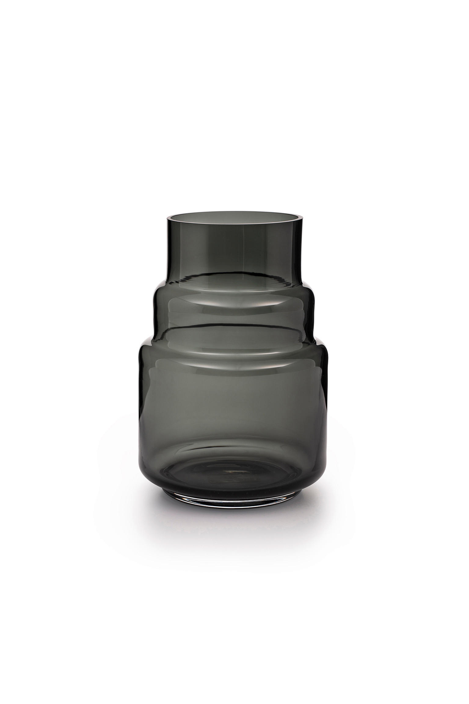 VASE 19 cm  - Grau, Basics, Glas (13/19cm) - Markslöjd