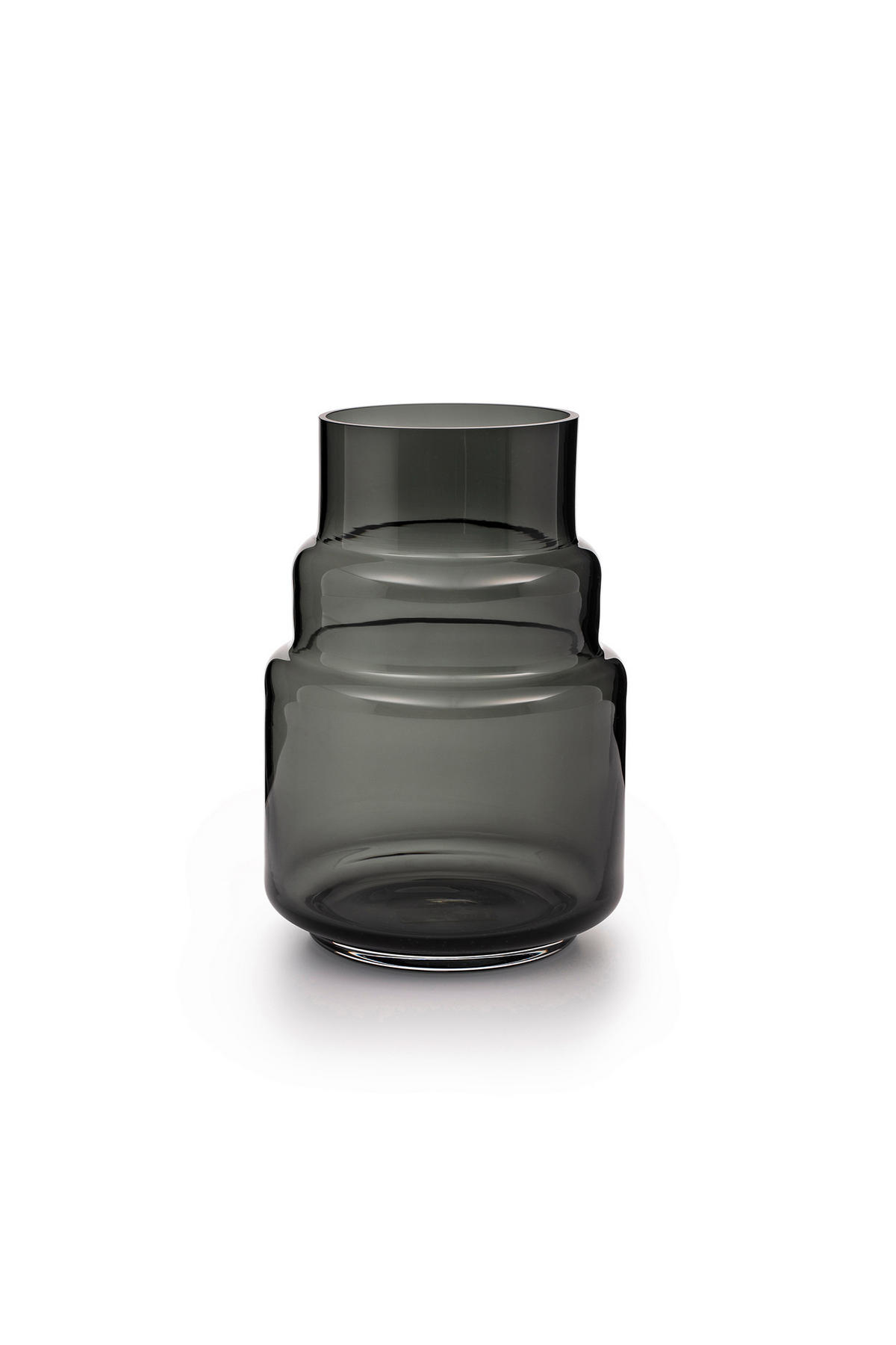 VASE 19 cm  - Grau, Basics, Glas (13/19cm) - Markslöjd