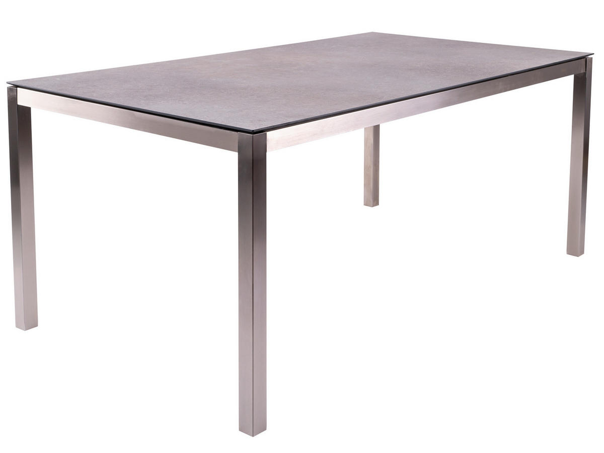GARTENTISCHGESTELL 160/90/74 cm Metall  - Silberfarben, Design, Metall (160/90/74cm) - Zebra 