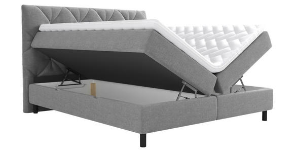 BOXBETT 180/200 cm  in Grau  - Schwarz/Grau, Design, Holz/Holzwerkstoff (180/200cm) - Esposa