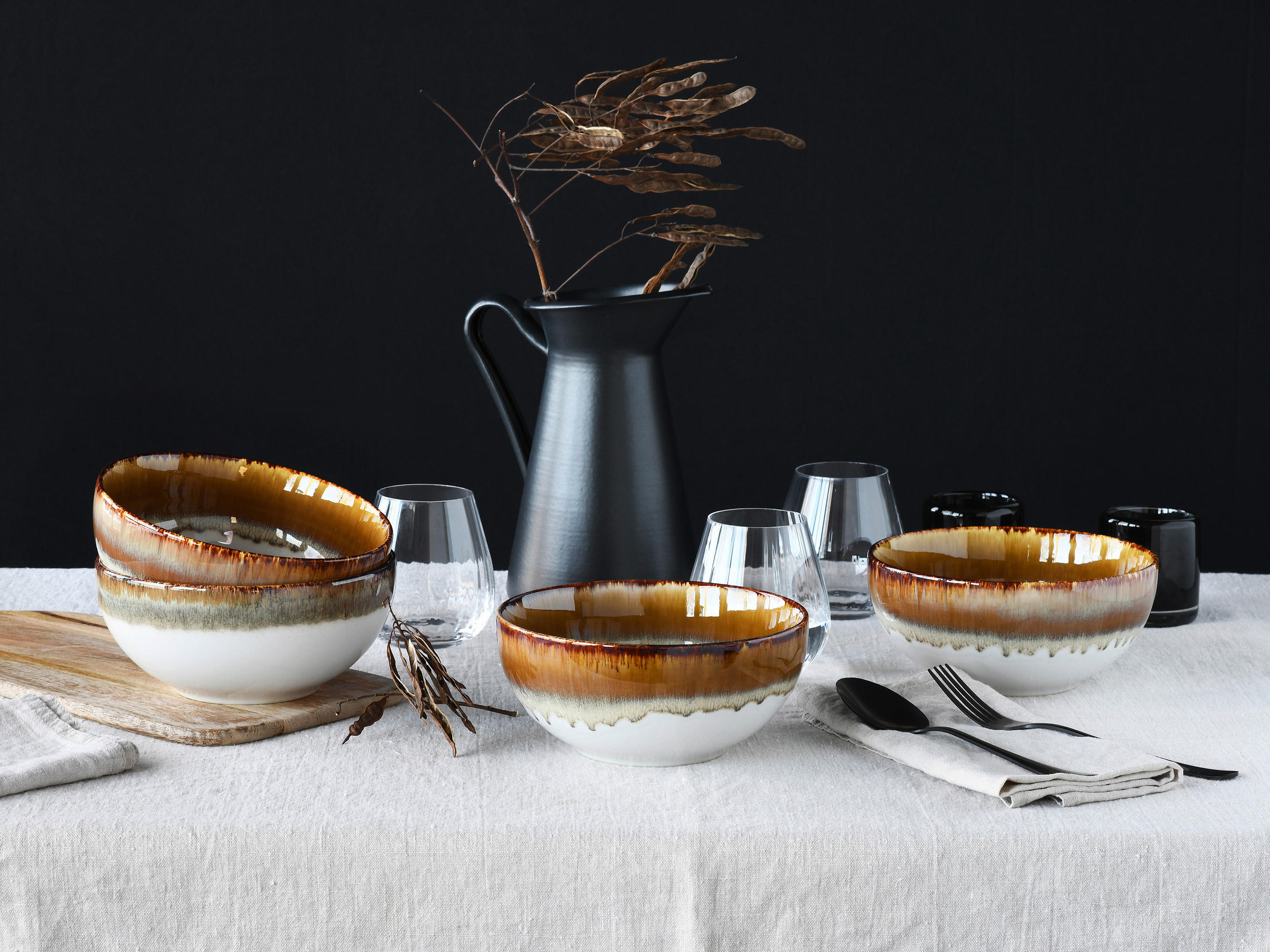 SCHÜSSELSET 4-teilig Cascade   - Design, Keramik - Creatable