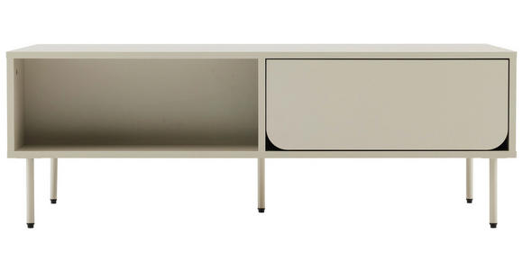 COUCHTISCH in Metall, Holzwerkstoff 120/60/40 cm  - Seidengrau, Design, Holzwerkstoff/Metall (120/60/40cm) - Xora