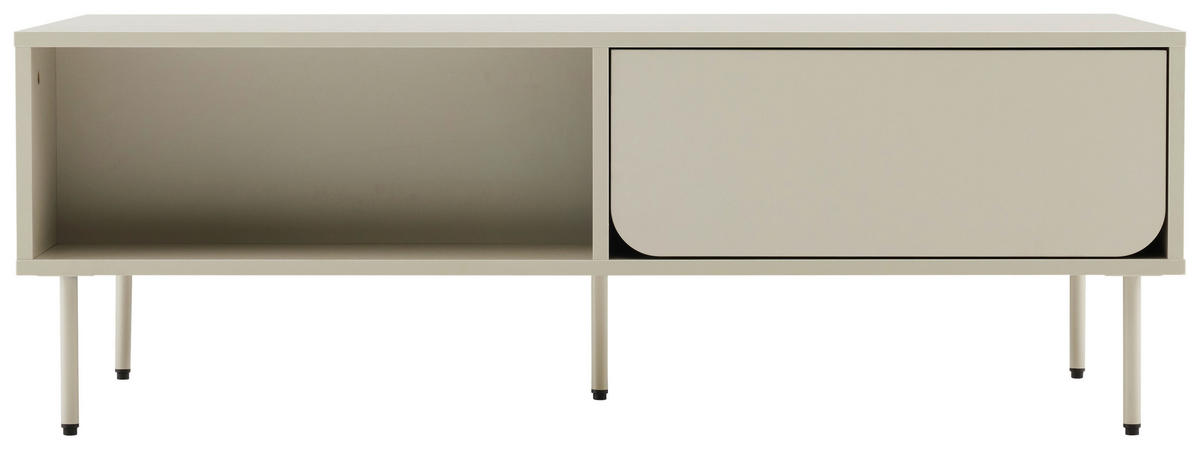 COUCHTISCH in Metall, Holzwerkstoff 120/60/40 cm  - Seidengrau, Design, Holzwerkstoff/Metall (120/60/40cm) - Xora