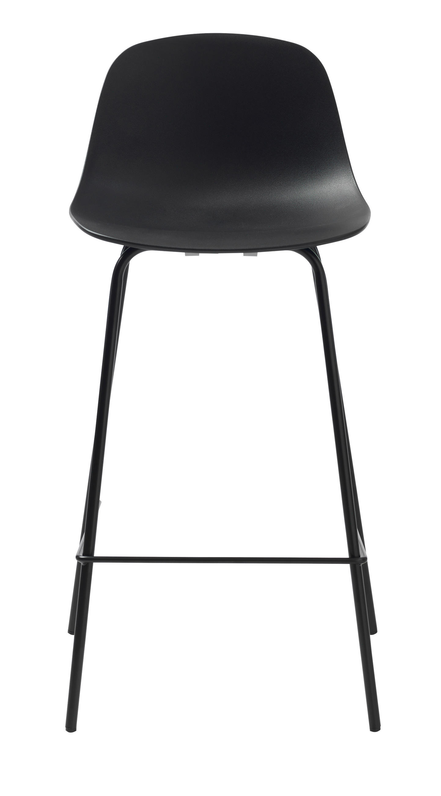 BARHOCKER Schwarz abwischbar, Typenauswahl  - Schwarz, Design, Kunststoff/Metall (41/93/48cm) - Boxxx