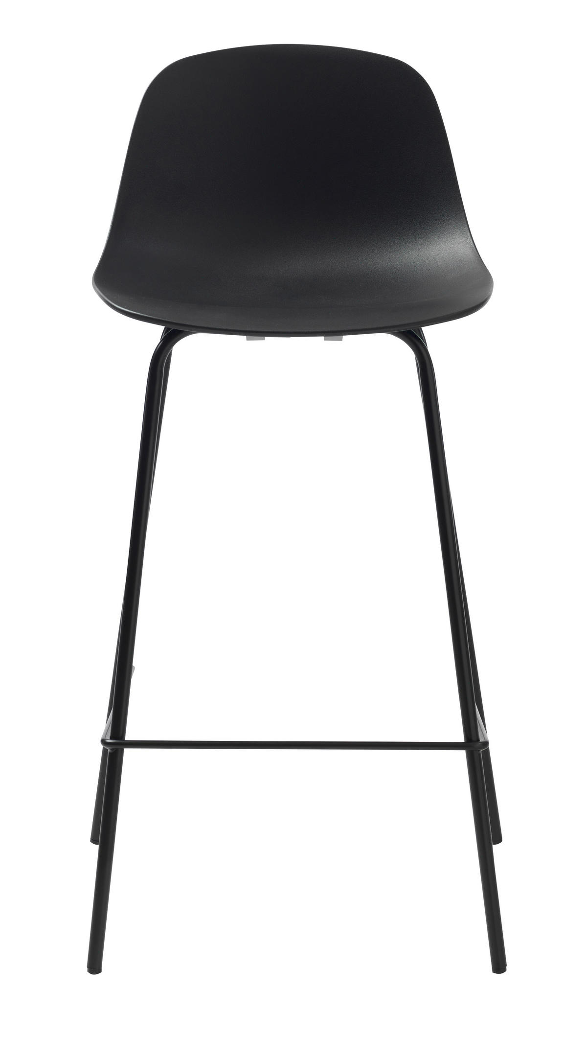 BARHOCKER Schwarz abwischbar, Typenauswahl  - Schwarz, Design, Kunststoff/Metall (41/93/48cm) - Boxxx
