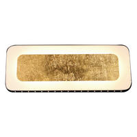 LED-WANDLEUCHTE 30/12/4,5 cm   - Goldfarben/Schwarz, Design, Metall (30/12/4,5cm)