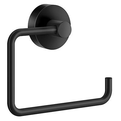 TOILETTENPAPIERHALTER  in Metall  - Schwarz, Basics, Metall (14/9/4cm)