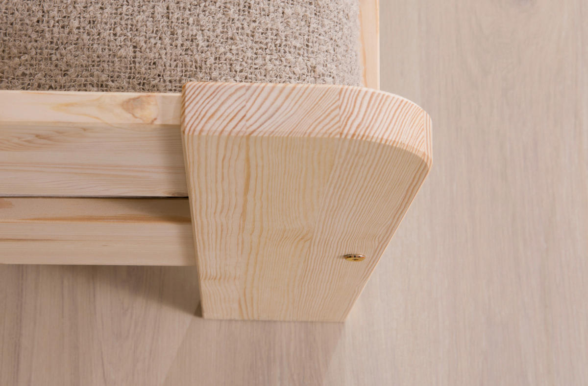BETT in Naturfarben  - Naturfarben, MODERN, Holz (100/200cm) - Livetastic