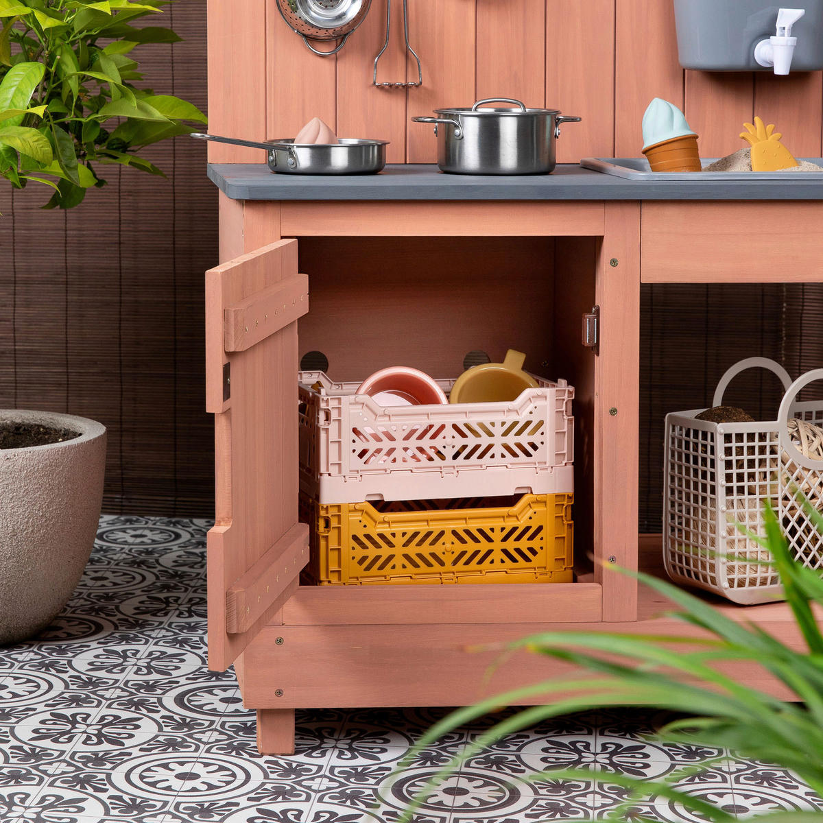 MATSCHKÜCHE Holz Altrosa  - Altrosa, Basics, Holz (80/40/90cm) - MUDDY BUDDY