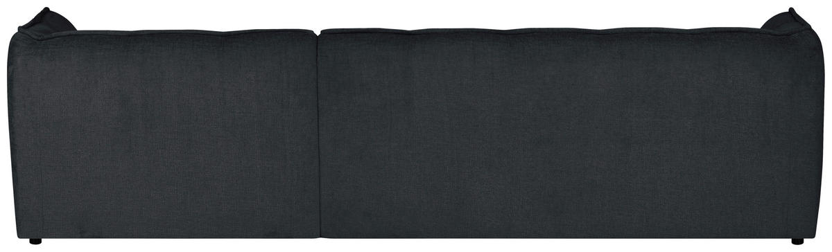 ECKSOFA  LIVOLI Grau Chenille  - Schwarz/Grau, Design, Textil (260/218cm) - MID.YOU
