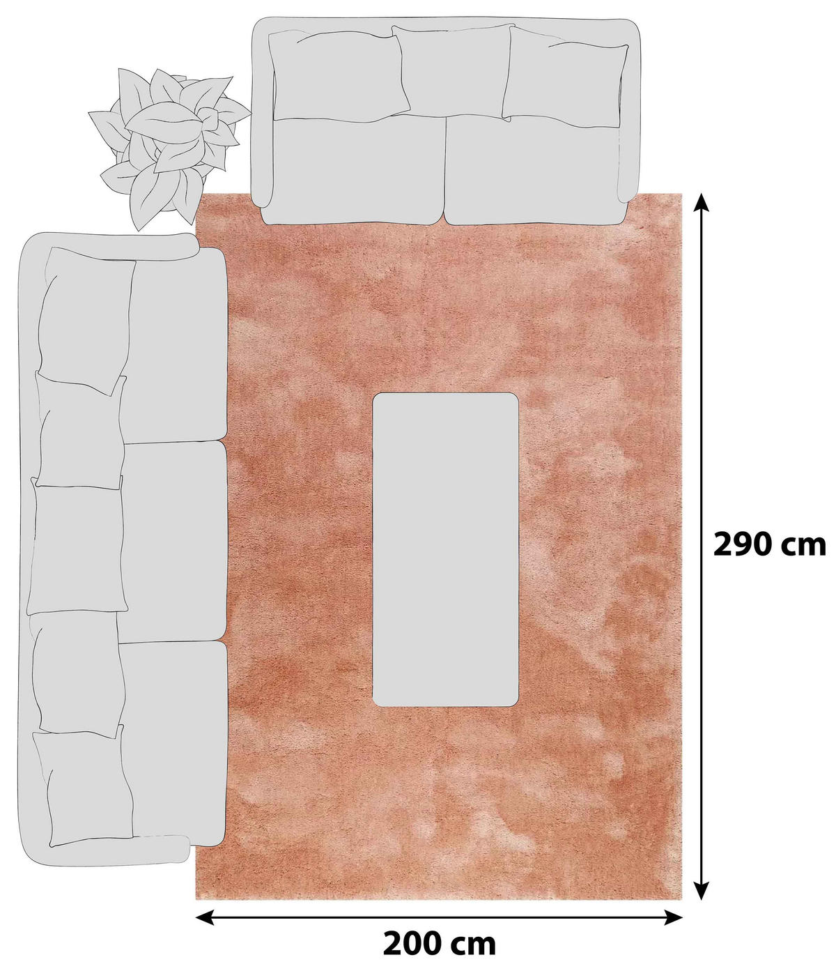 HOCHFLORTEPPICH 200/290 cm Relaxx Cognac  - Cognac, Basics, Textil (200/290cm) - Esprit