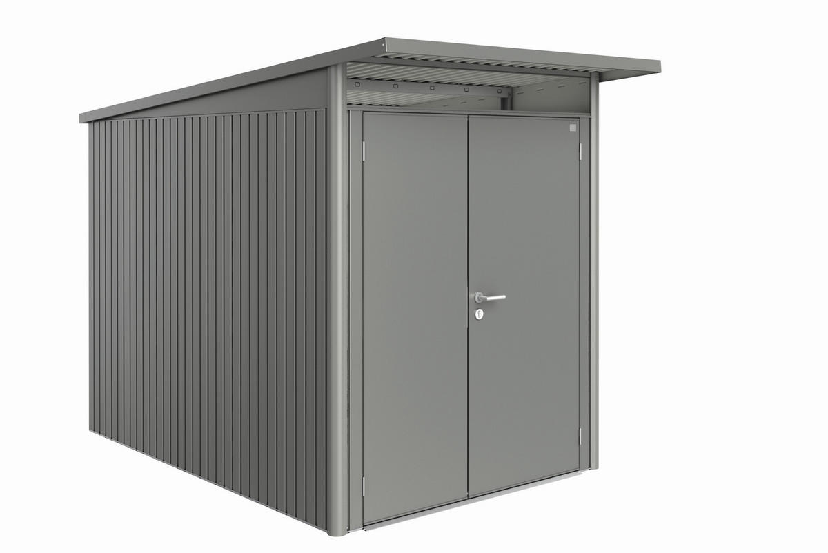 GERÄTEHAUS 180/218/300 cm  - Grau, Design, Metall (180/218/300cm) - Biohort