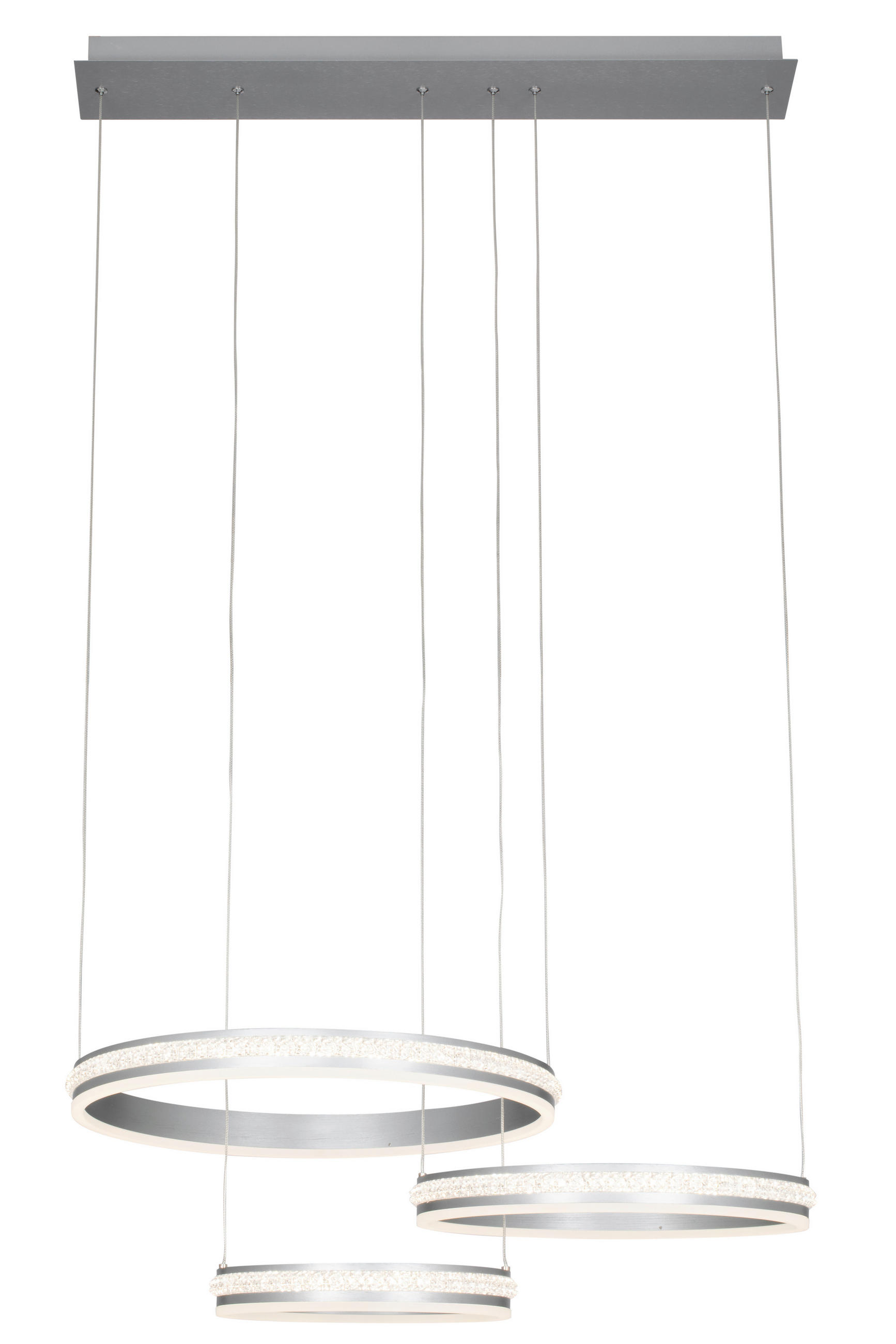 LED-HÄNGLAMPA 79,5/50/150 cm  - grå, Lifestyle, metall (79,5/50/150cm) - Ambiente