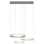 LED-HÄNGELEUCHTE 79,5/50/150 cm  - Grau, LIFESTYLE, Metall (79,5/50/150cm) - Ambiente
