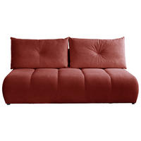 SCHLAFSOFA  mit Bettkasten erhältlich, Bettfunktion erhältlich Struktur Kupferfarben  - Creme/Schwarz, Design, Holz/Textil (209/100/103cm) - MID.YOU