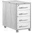 ANSTELLCONTAINER - Eichefarben/Silberfarben, KONVENTIONELL, Holzwerkstoff/Kunststoff (43/75/80cm) ANSTELLCONTAINER - Eichefarben/Silberfarben, KONVENTIONELL, Holzwerkstoff/Kunststoff (43/75/80cm)