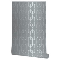 VLIESTAPETE 10.05 m J! CHAINS  - Grau, Design, Textil (53/1005cm) - Joop!