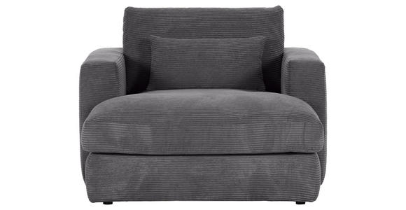 XXL-SESSEL - Anthrazit/Schwarz, ROMANTIK / LANDHAUS, Kunststoff/Textil (120/67/140cm) - Landscape