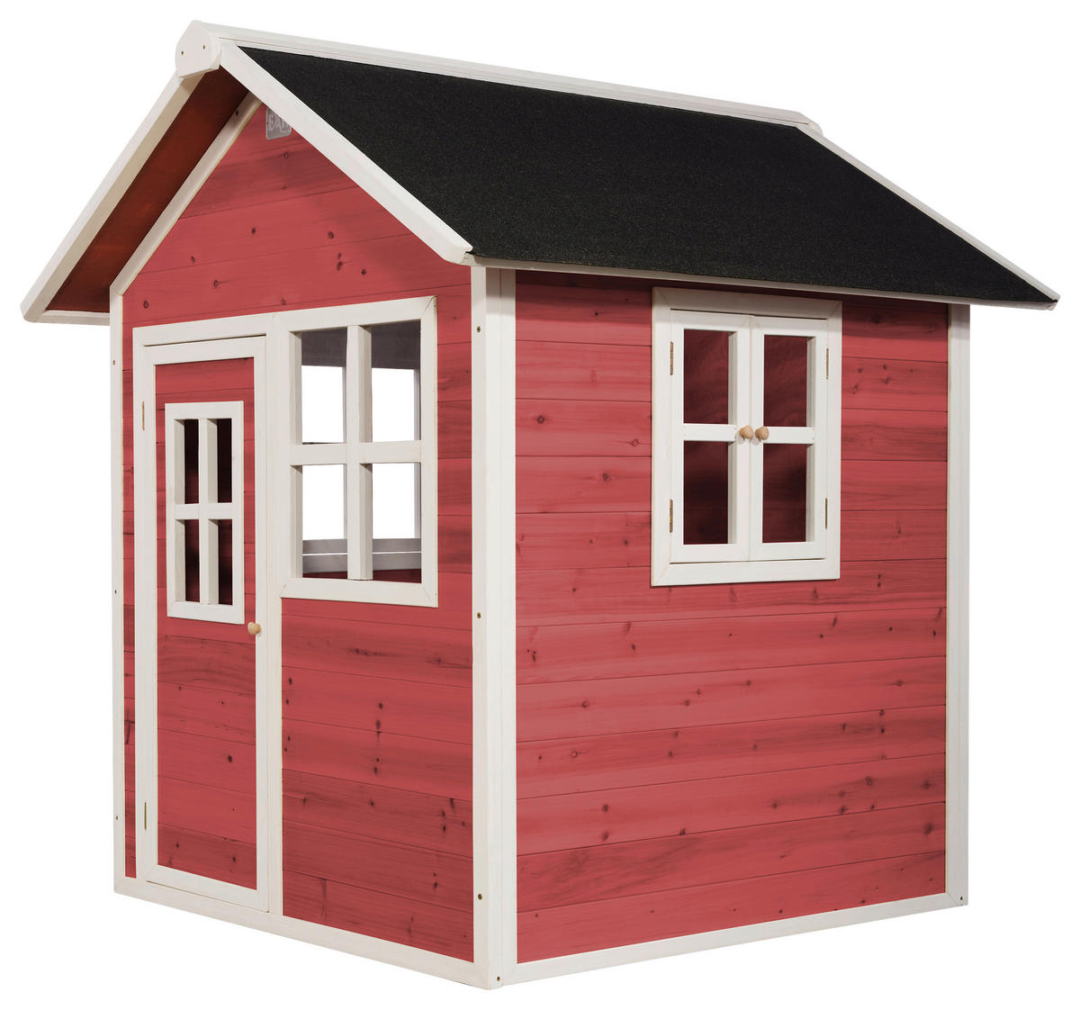 LEKHUS SPIELHAUS EXIT LOFT 100  - röd, Klassisk, trä (149/135/159cm) - EXIT Toys