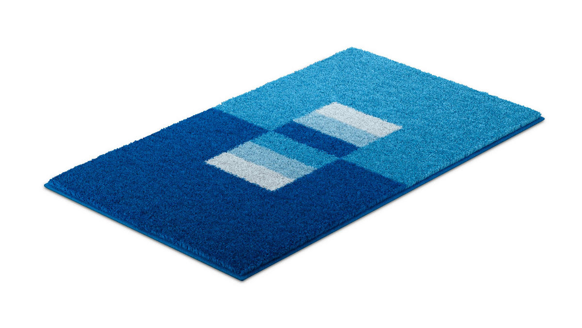 KÚPEĽŇOVÁ PREDLOŽKA, 65/115 cm - modrá, Basics, textil/plast (65/115cm) - Grund