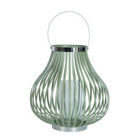 LATERNE - Klar/Edelstahlfarben, LIFESTYLE, Glas/Metall (34/35,5cm)