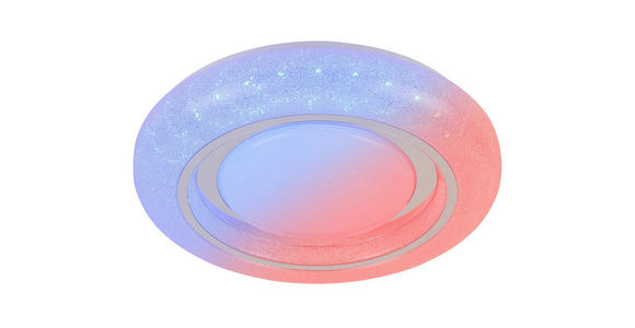 LED-DECKENLEUCHTE 38/7 cm - Chromfarben/Weiß, Trend, Kunststoff/Metall (38/7cm) - Novel