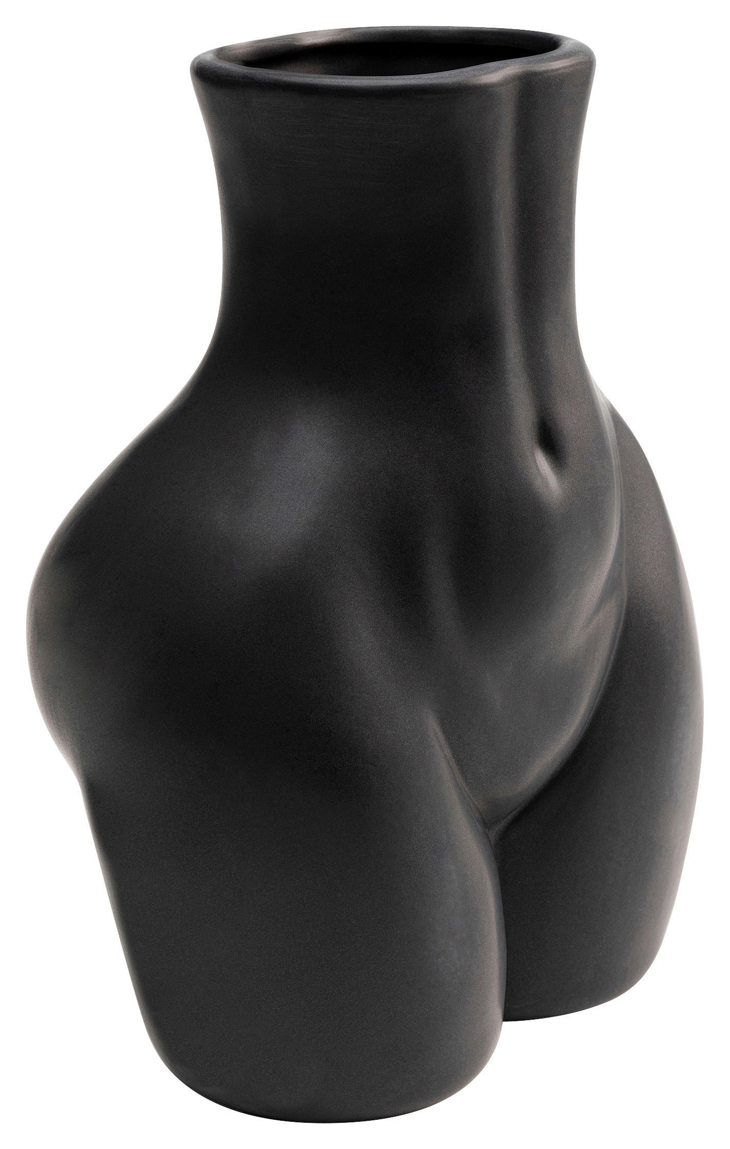 VASE 21,5 cm  - Schwarz, Design, Keramik (16/21/12cm) - Kare-Design