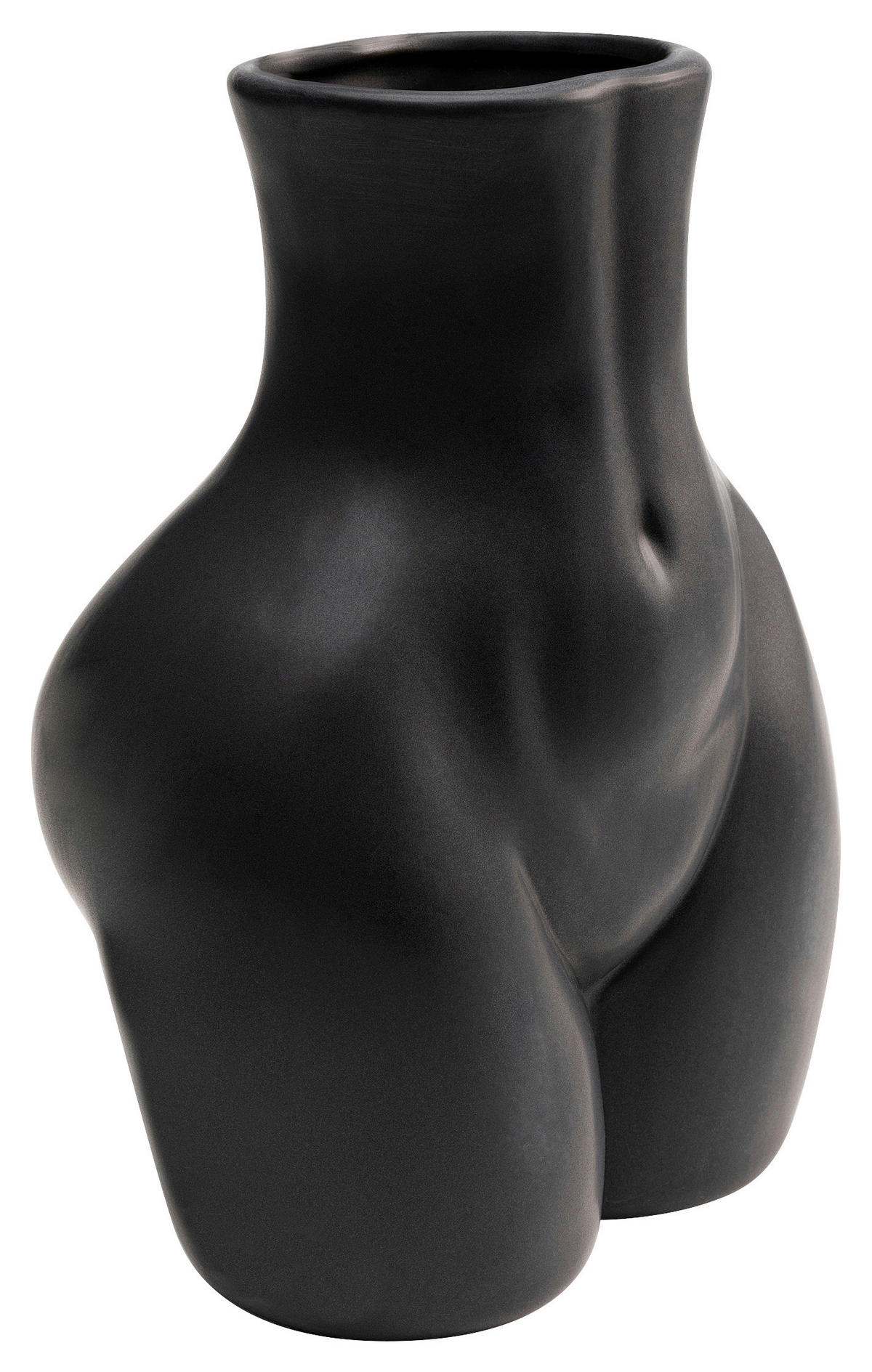 VASE 21,5 cm  - Schwarz, Design, Keramik (16/21/12cm) - Kare-Design
