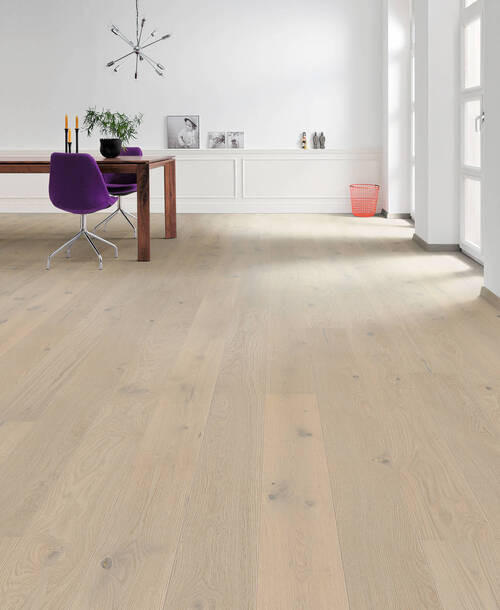 PARKETTBODEN Living by HARO PARKETT 2500 LA  per  m² - Hellgrau, Basics, Holzwerkstoff (18/220cm) - Living by HARO