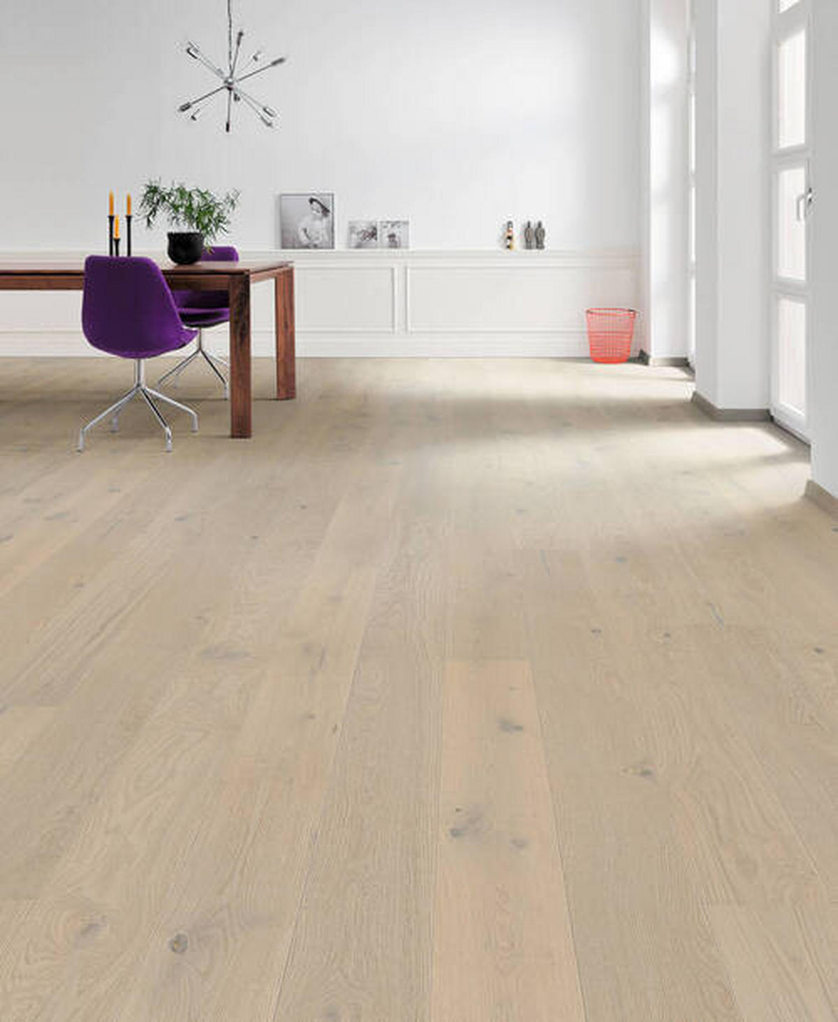 PARKETTBODEN Living by HARO PARKETT 2500 LA  per  m² - Hellgrau, Basics, Holzwerkstoff (18/220cm) - Living by HARO