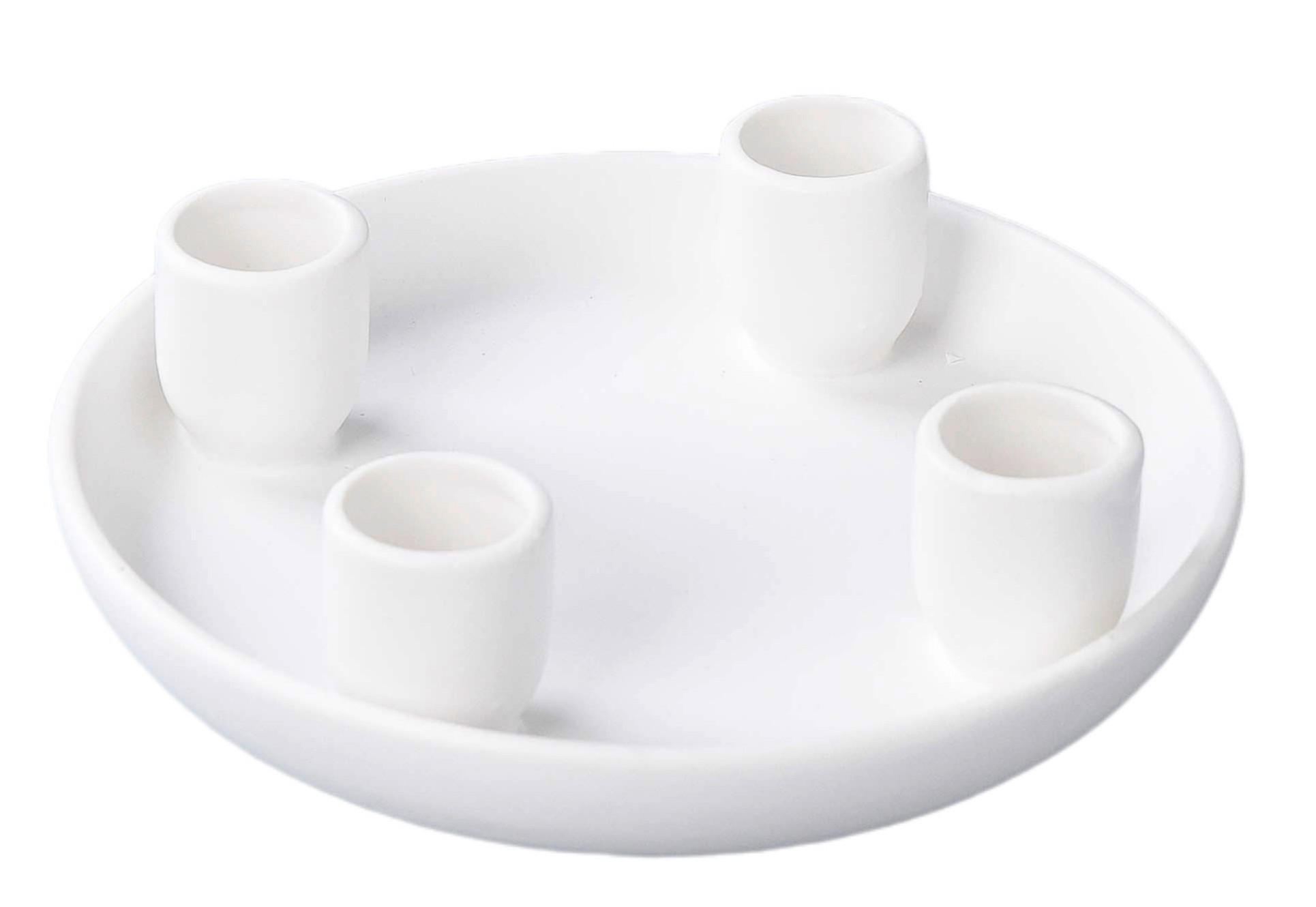 Ambia Home Kerzenhalter Weiß 4.3 cm