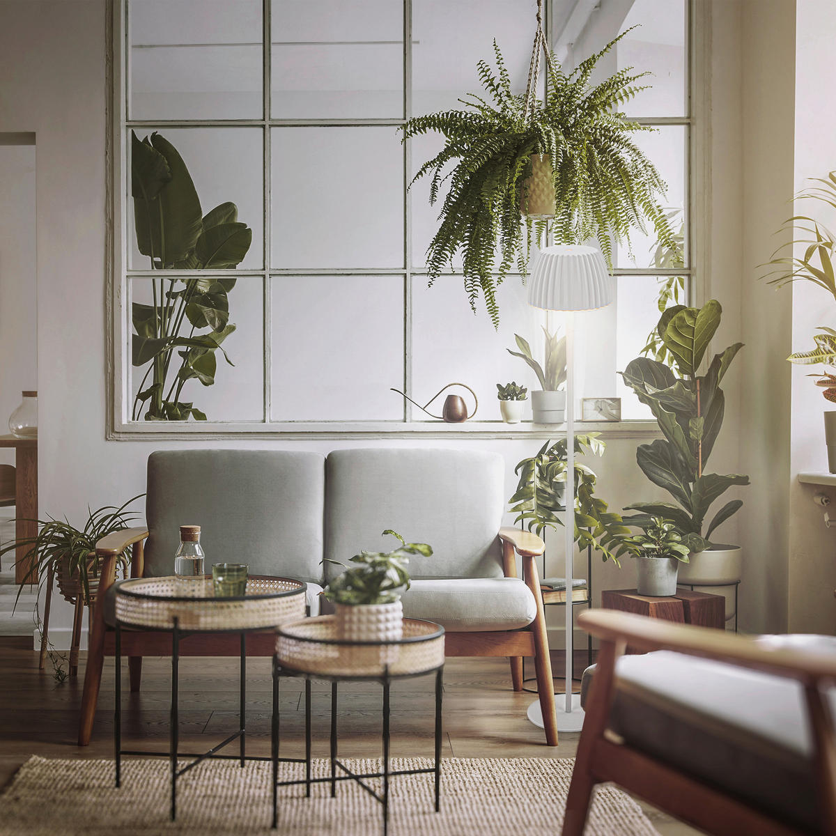 AKKU-STEHLEUCHTE 19/123,5 cm    - Weiß, Basics, Kunststoff/Metall (19/123,5cm)