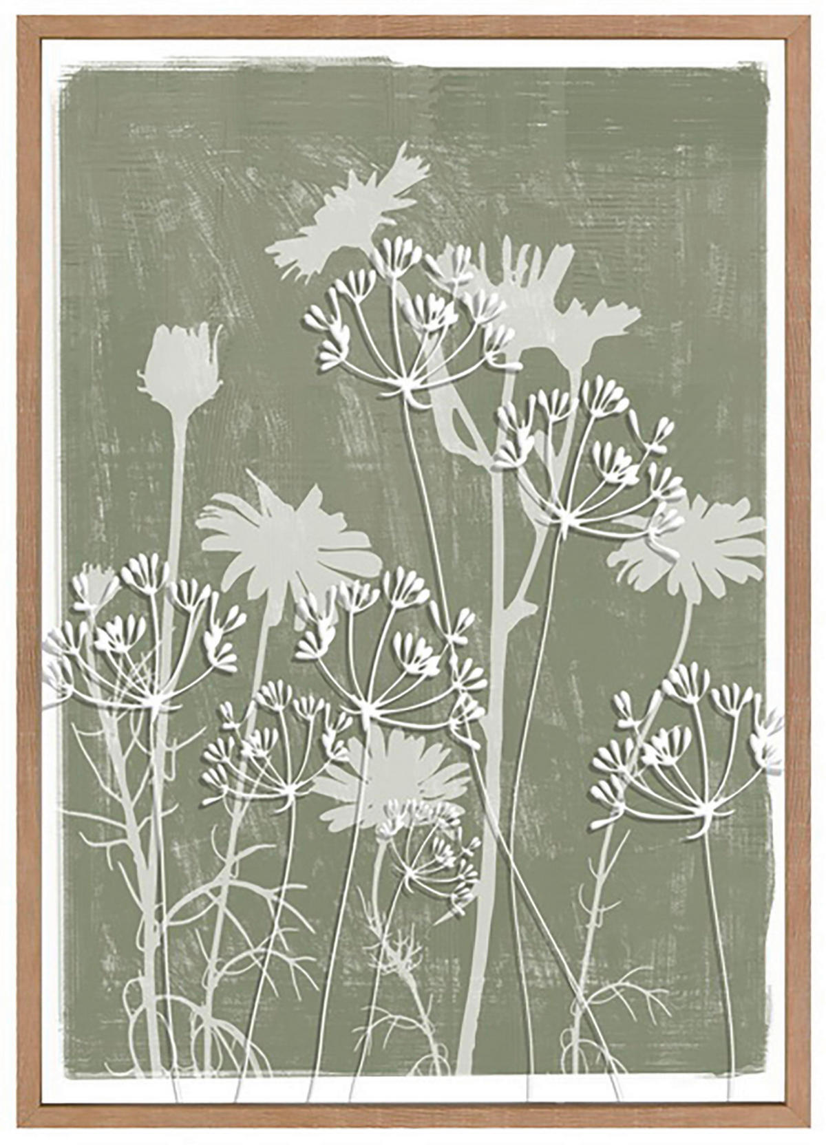 SLIKA NA PLATNU   - zelena/prirodna boja, Trendi, tekstil/pločasti materijal (50/70cm) - Monee