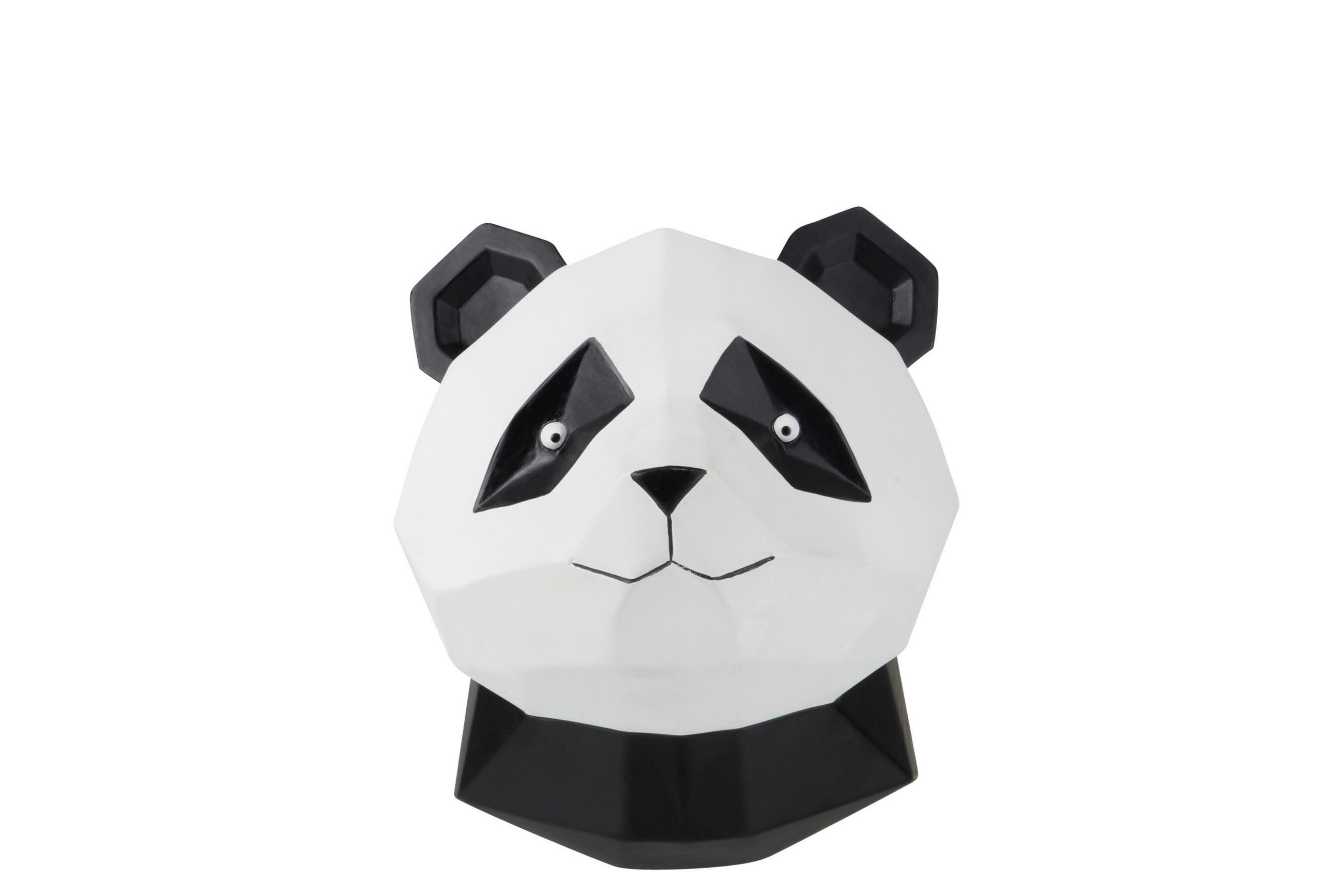 SKULPTUR  - Schwarz/Weiß, Trend, Kunststoff (22/26/23cm)