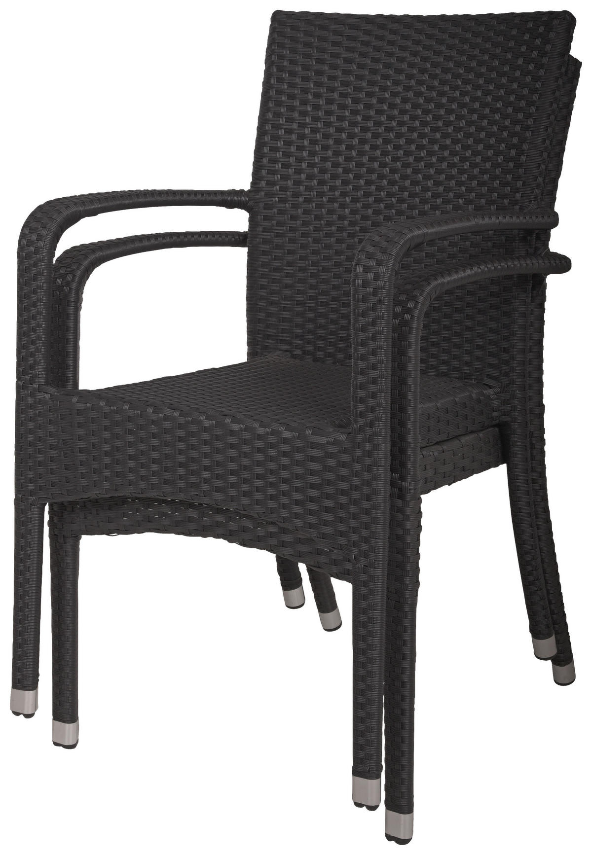 STAPELSTUHL in Metall, Kunststoff Braun  - Braun, MODERN, Kunststoff/Metall (55/87/56cm) - Gardenson