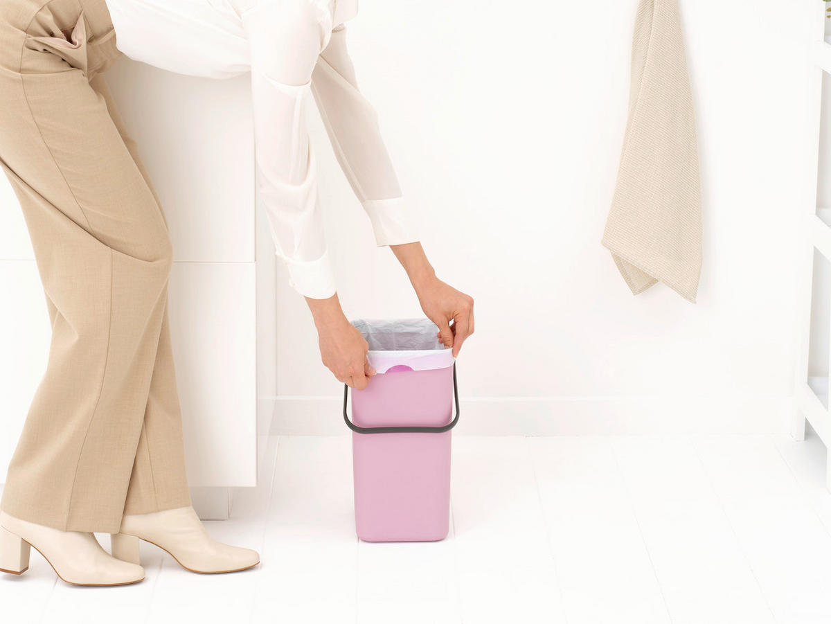 ABFALLEIMER Kunststoff   - Pink, Basics, Kunststoff (24.9/35.10/20cm) - Brabantia