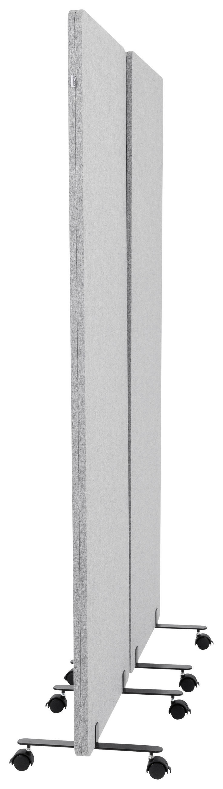 MELLANVÄGG  i metall, plast, textil  ljusgrå  - ljusgrå, Basics, metall/textil (60/177/35cm) - MID.YOU
