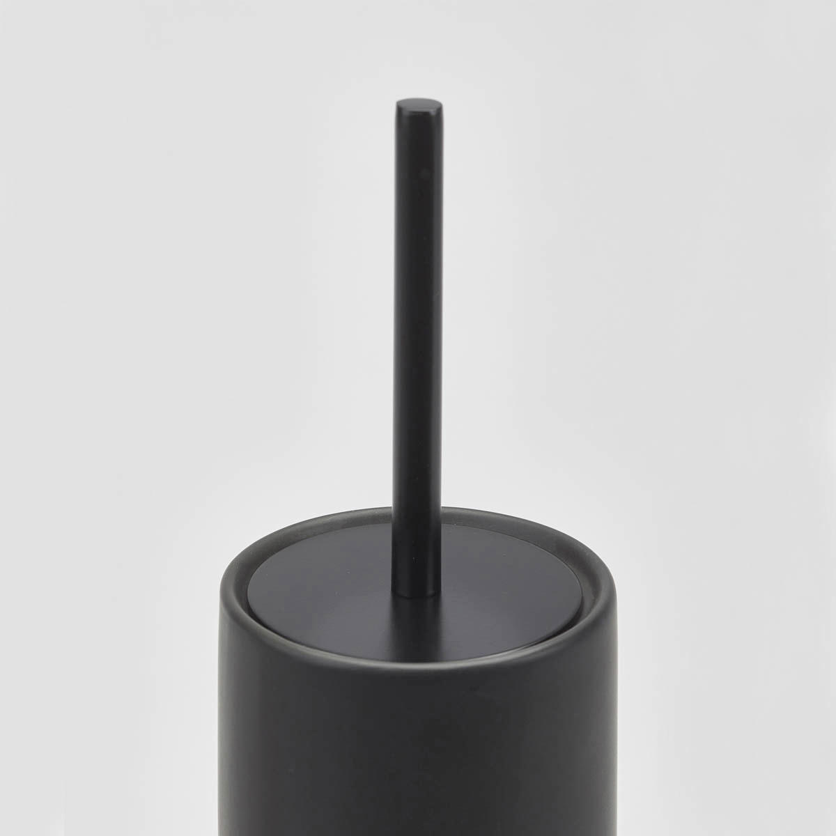 WC-BÜRSTENHALTER - Schwarz, Design, Keramik (10/38.5cm) - Aquanova