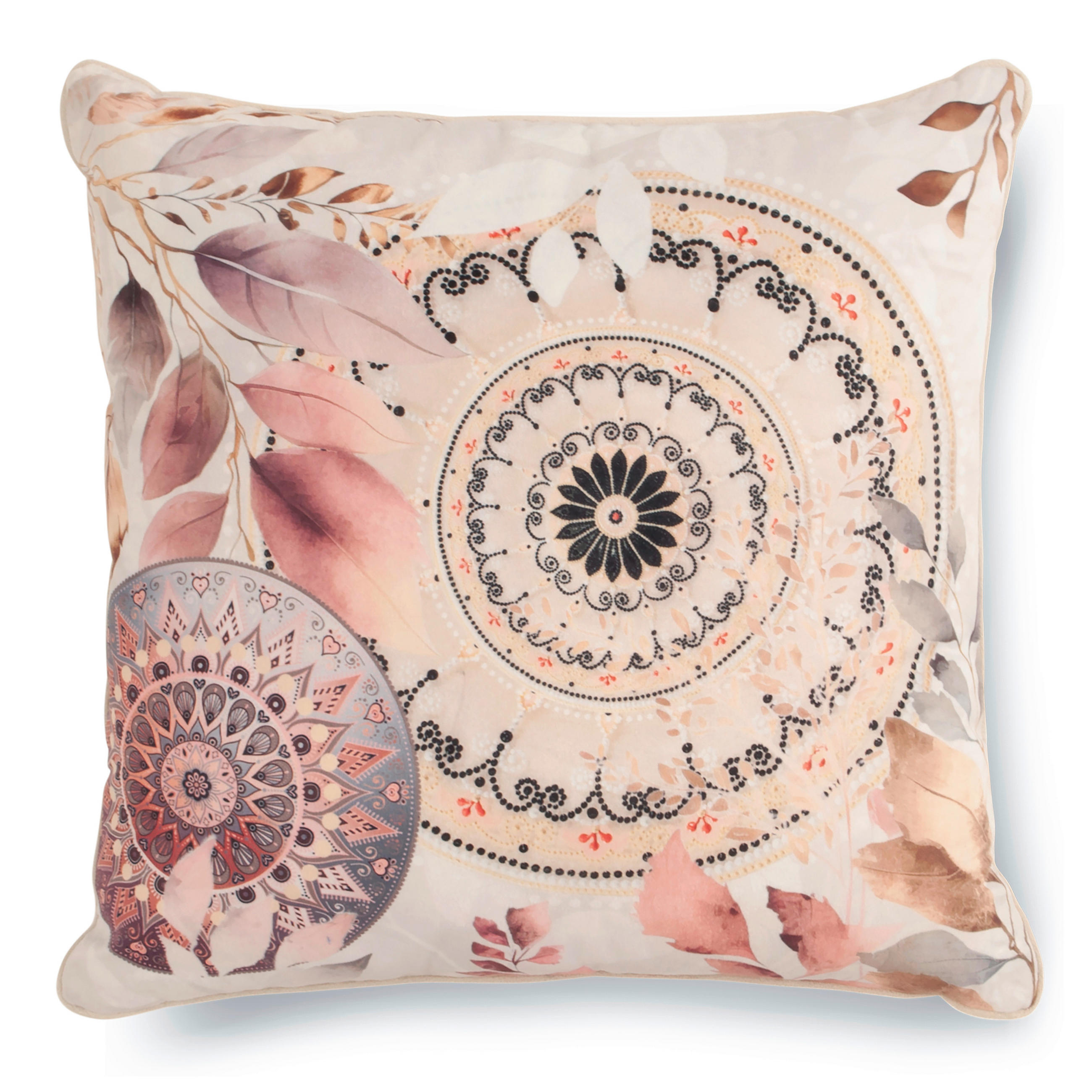 ZIERKISSEN  48/48 cm   - Graubraun/Hellgrau, Basics, Textil (48/48cm)