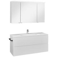 BADEZIMMER  in 123,2 cm  - Weiss, Modern, Glas/Holzwerkstoff (123,2cm) - Celina Home