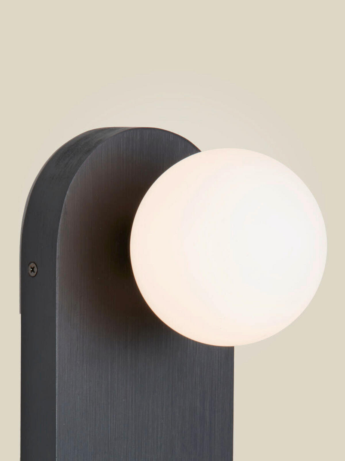 VÄGGLAMPA Good & Mojo 12.5/12.5/30 cm   - svart, Trend, trä/glas (12.5/12.5/30cm) - Good & Mojo