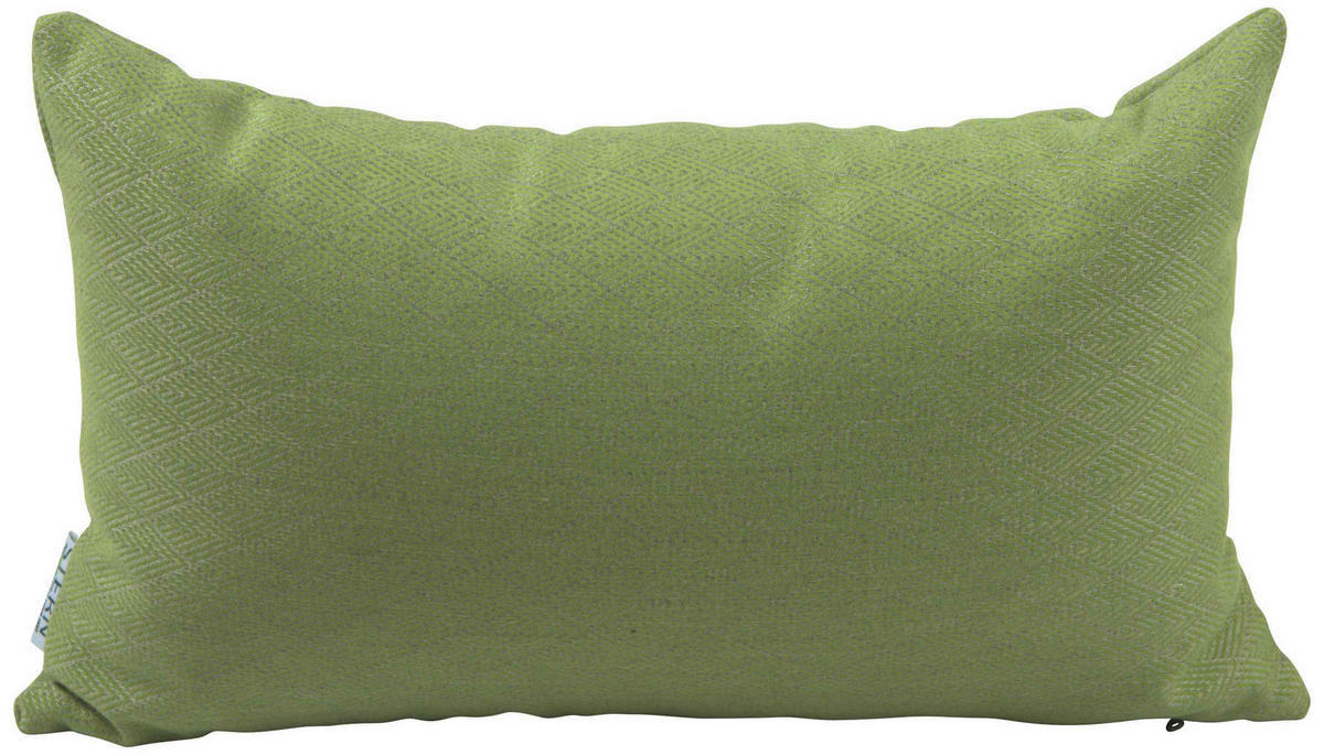 OUTDOOR-KISSEN Raute  - Grün, Basics, Textil (35/55cm) - Stern