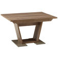 ESSTISCH in Holzwerkstoff 130/90/76 cm - Edelstahlfarben/Eichefarben, KONVENTIONELL, Holzwerkstoff (130/90/76cm) - Venda