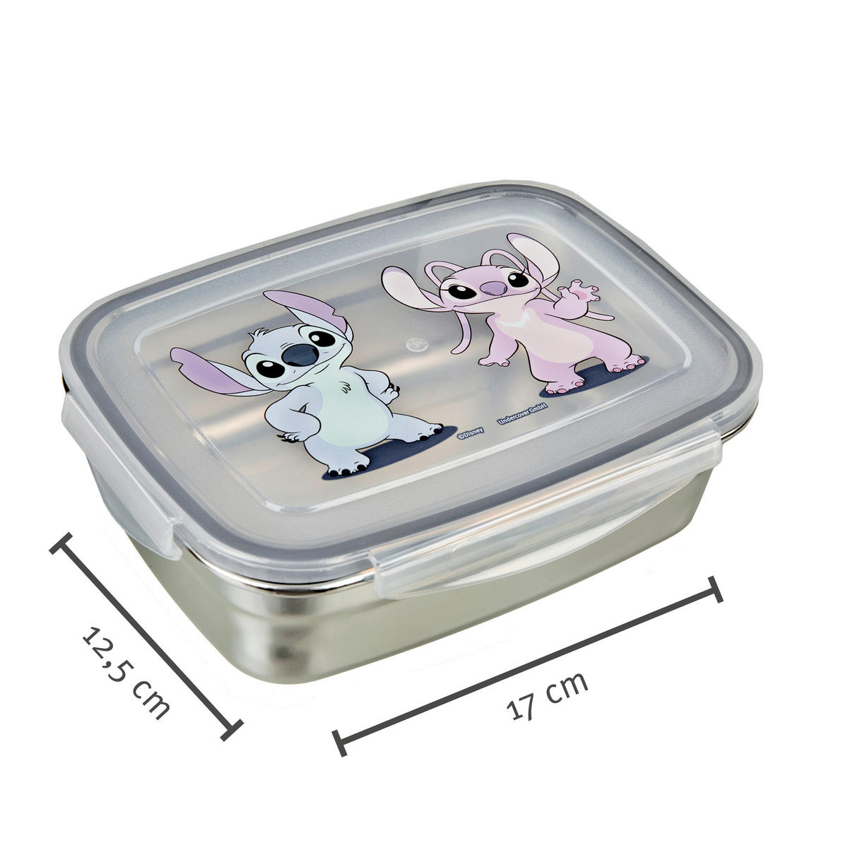 BROTDOSE - Rosa/Hellblau, Basics, Metall (17/6/12,5cm) - Disney