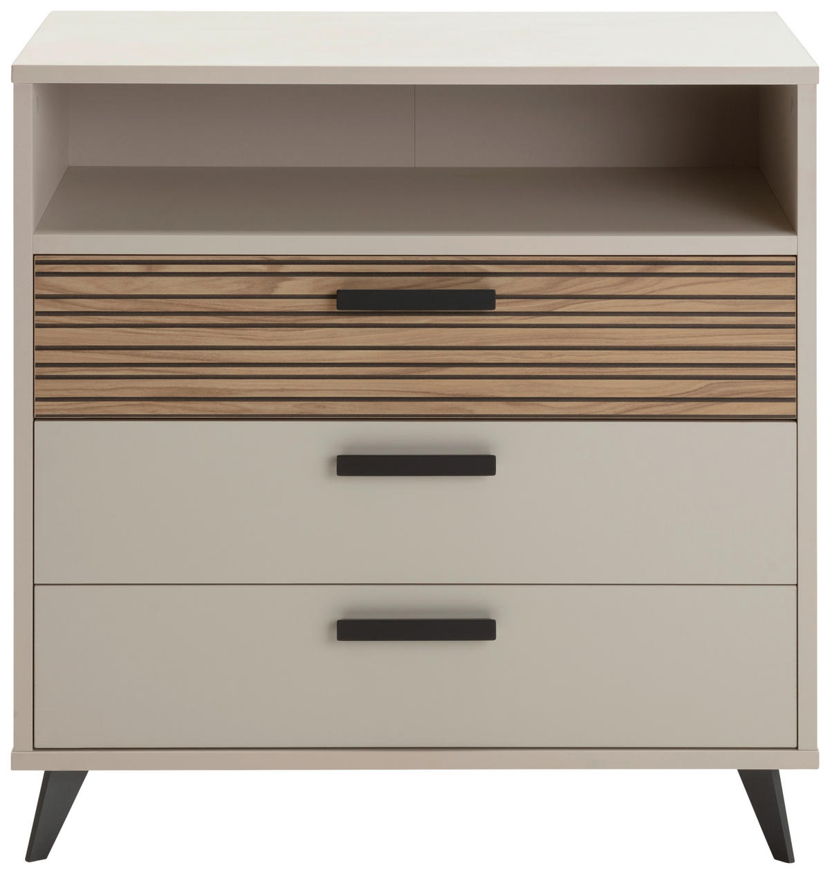 KOMMODE  in 91/95/45 cm  - Kaschmir/Anthrazit, KONVENTIONELL, Holzwerkstoff/Kunststoff (92/95/45cm) - Xora