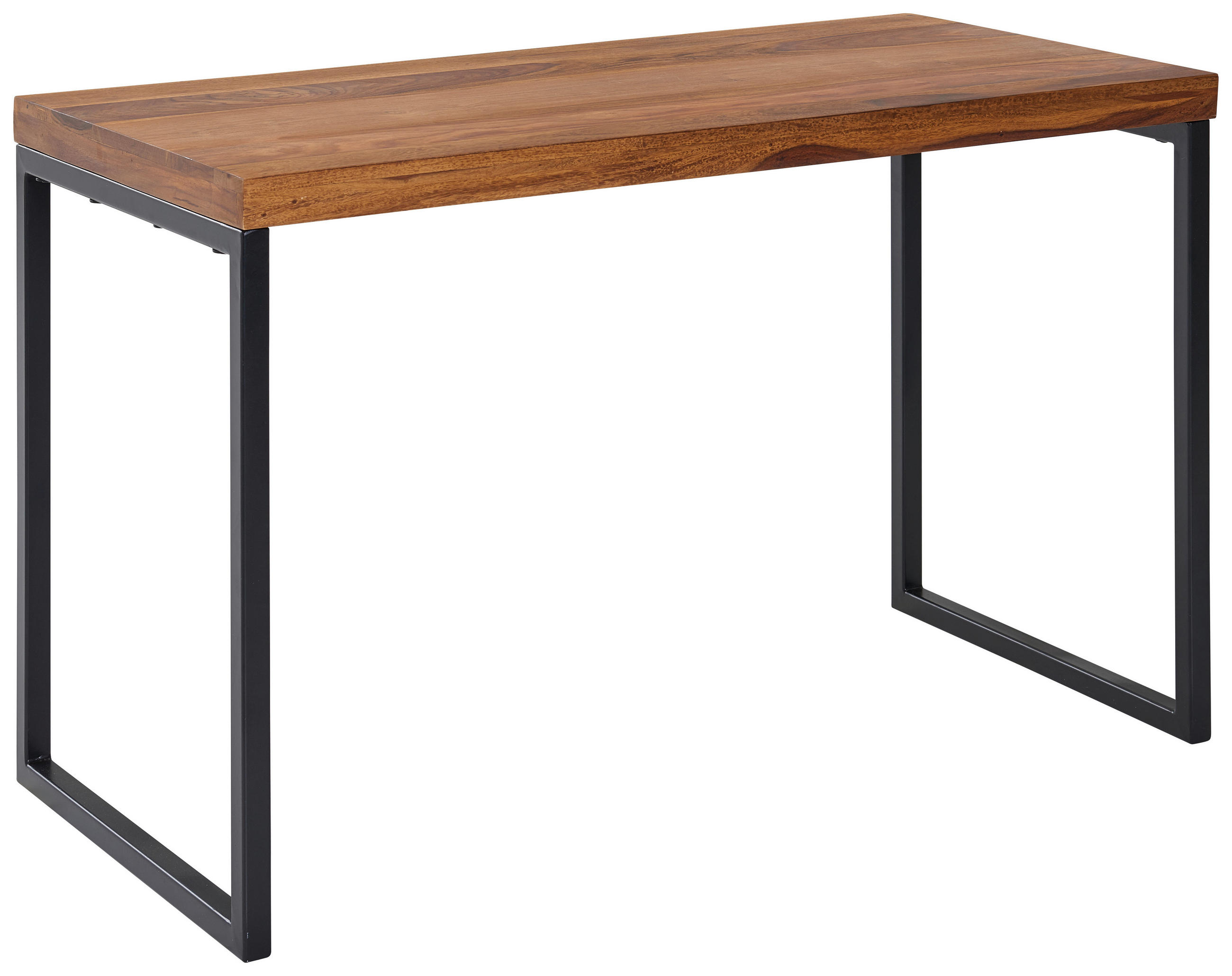 SCHREIBTISCH 117/59/76,5 cm  in Sheeshamfarben  - Sheeshamfarben/Schwarz, MODERN, Holz/Metall (117/59/76,5cm) - MID.YOU