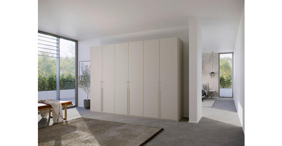 DREHTÜRENSCHRANK  in Grau  - Grau, Trend, Holzwerkstoff/Metall (301/235/60cm) - Novel